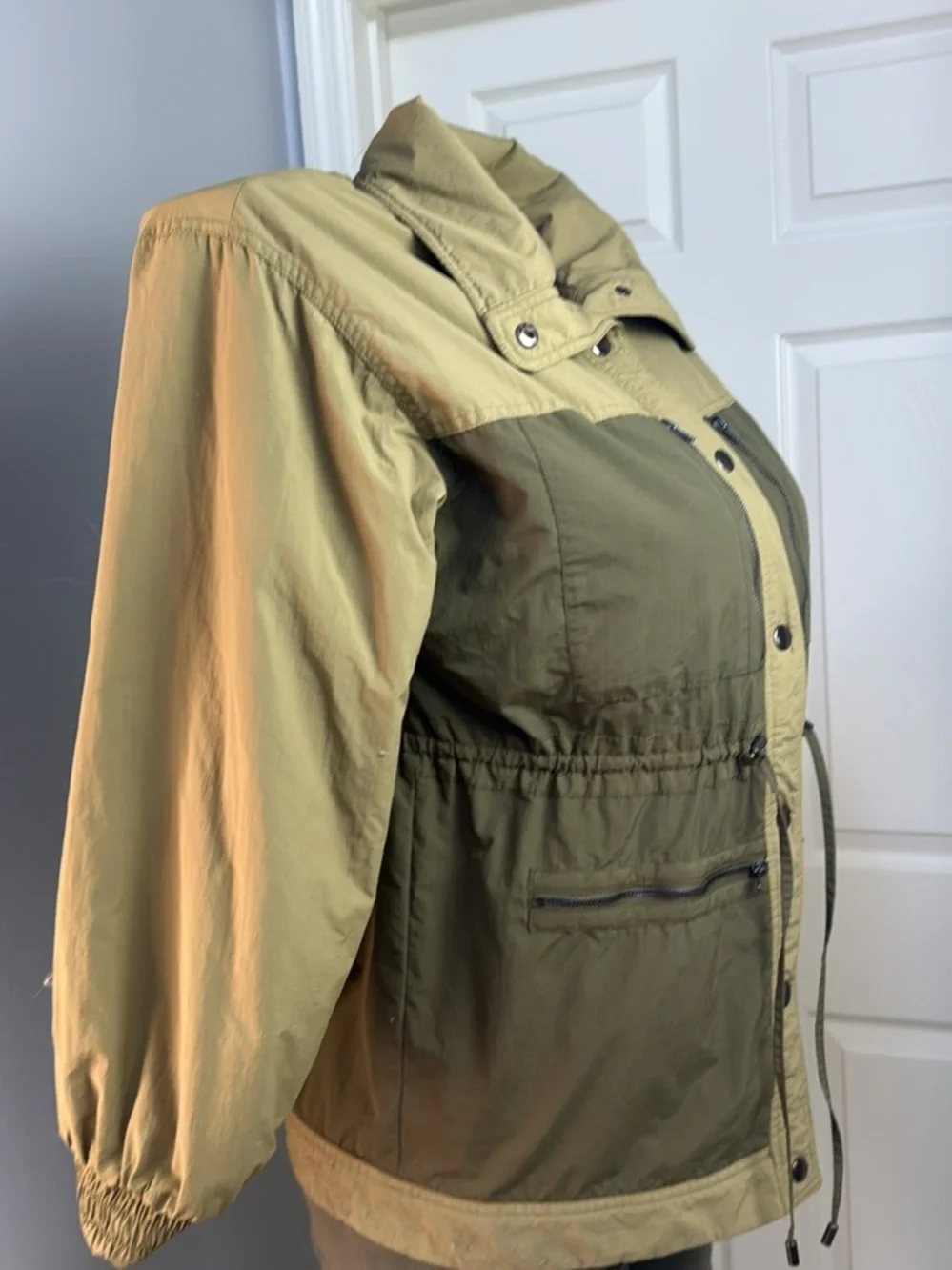 Women’s Two-Tone Olive Utility Jacket